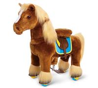 PonyCycle 2023 New Premium Model X Ride on Horse Kids Scooter with Brake (Brown Horse/Size 3 for Age 3-4) Pony Cycle Horse Toys Rocking Horse Ride on X36