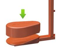 PonyCycle Pedal Pad for Model E Ride On Horse Toy - Compatible with Model E size 3 & size 4 - Brown