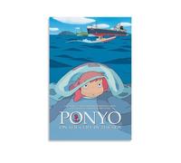 Ponyo on The Cliff (2008) Anime Poster Poster Vintage Art, Wall Canvas, Decoration Aesthetic, Living Room, Kids Room Dormitory, Cafe, Bathroom, Suitable for Bedroom, Gym, Cool Classic 08x12inch(20x30c