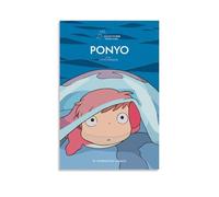 Ponyo on The Cliff (2008) Anime Posters Poster Vintage Art, Wall Canvas, Decoration Aesthetic, Living Room, Kids Room Dormitory, Cafe, Bathroom, Suitable for Bedroom, Gym, Cool Classic 16x24inch(40x60