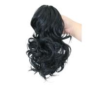 Ponytail 12Inch Curly Wavy Ponytail Claw Clip in Hair Extension Natural Looking Synthetic Hairpiece for Women Hairstyle(1)