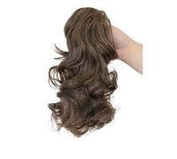 Ponytail 12Inch Curly Wavy Ponytail Claw Clip in Hair Extension Natural Looking Synthetic Hairpiece for Women Hairstyle(2-30)