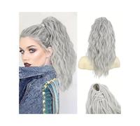 Ponytail 18" Claw Clip in Hair Extensions Wavy Synthetic Faux Ponytail Piece for Women Hairstyle(88A)