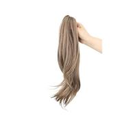 Ponytail 18" Claw Clip Ponytail Extension Long Slightly Wavy Layered Pony Tail Natural Looking Synthetic Hairpiece for Women Hairstyle(M12-613)