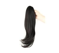 Ponytail 18" Claw Clip Ponytail Extension Long Slightly Wavy Layered Pony Tail Natural Looking Synthetic Hairpiece for Women Hairstyle(2)