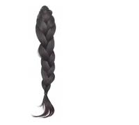 Ponytail 18 Inch Long Fishtail Braid Ponytail Claw Clip Synthetic Extensions High Temperature Fiber in Hairpieces for Women Hairstyle(Natural Black)