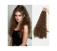 Ponytail 18Inch Long Curly Ponytail with Elastic Band Soft Natural Synthetic Hair Extensions Fashionable Daily Use Party Accessories Hairstyle(8)