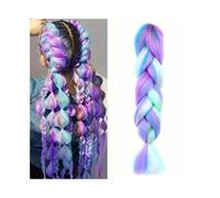 Ponytail 24Inch Long Synthetic Braiding Hair Extensions 1Pack Colorful Twist Soft Healthy Crochet Braids Extension Hairstyle
