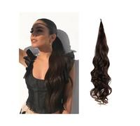 Ponytail 26 Inch Long Wavy Ponytail Flexible Wrap Around Hair Extensions Synthetic Hairpieces for Women Daily Use Hairstyle(4)