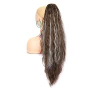 Ponytail 30" Long Wavy Curly Ponytails Extension Synthetic Fiber Drawstring Ponytail Fake Hair Piece for Women Hairstyle(9H60A)