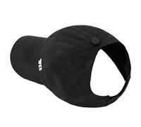 Ponytail Baseball Hat Cap Women Trucker Hat Cap Adjustable Solid Color Baseball Cap Ourdoor Sun Visor for Holiday Travel Black