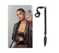 Ponytail Braided Ponytail Extension for Women 30 Inch Long Synthetic Wrap Around Hair Piece with Tie Hairstyle(4)