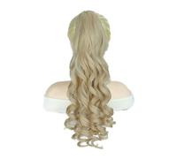 Ponytail Claw Clip Ponytail Extension 20" Curly Wavy Synthetic Hair Pieces in Pony Tails Extensions Hairstyle(27-613)