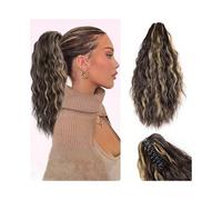 Ponytail Claw Clip Ponytail Extension for Women 18" Long Corn Wavy Hair Extensions Fluffy Synthetic Hairpiece Hairstyle(4H27)