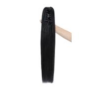 Ponytail Claw Clip Ponytail Extension Straight Human Hair In Pony Tails wave Extensions Hairstyle(10inches)