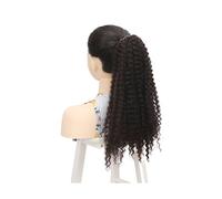 Ponytail Daily Use Women's Synthetic Ponytail Loose Deep Curly Hair Extension with Ring Afro Fluffy Hairpiece Hairstyle(#4)
