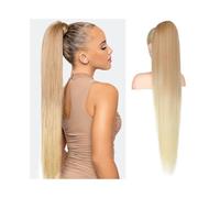 Ponytail Drawstring Ponytail Extension Synthetic 36 Inch Long Straight 27T613 Blonde Multi Layered Fake Pony Tail Clip in Hairpiece Hairstyle