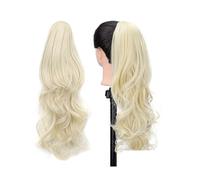 Ponytail Elegant Layered Wavy Ponytail Extension, Drawstring Synthetic Hairpiece for Parties Daily Use Hairstyle(613)