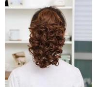 Ponytail Extension,11.8 Inch Drawstring Ponytail For Women Short Curly Wavy Mixed Pony Synthetic with Hair Extensions Tails