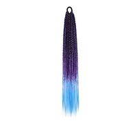 Ponytail Extension 12 Pieces Multicolor Braids Hair Extensions with Rubber Bands 24inches Long Rainbow Braided Extension Synthetic Hairpieces for Women Girls Kids Hair Extensions Ponytail (Color : #9