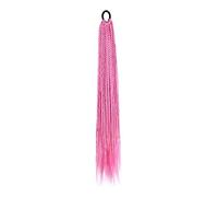 Ponytail Extension 12 Pieces Multicolor Braids Hair Extensions with Rubber Bands 24inches Long Rainbow Braided Extension Synthetic Hairpieces for Women Girls Kids Hair Extensions Ponytail (Color : AP