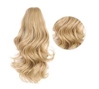 Ponytail Extension 12" Ponytail Extension, Claw Clip Fake Pony Tails Wavy Curly Synthetic Hairpiece for Women Girls Hair Extensions Ponytail(18)