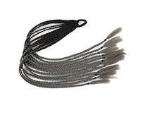 Ponytail Extension 12Pcs Hair Colorful Wigs Braid Ponytail Headband, Twist Braided Synthetic Hairpieces Extensions Accessories, Elastic Rubber Hair Bands Hair Extensions Ponytail(0031)