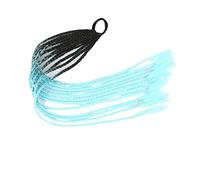 Ponytail Extension 12Pcs Hair Colorful Wigs Braid Ponytail Headband, Twist Braided Synthetic Hairpieces Extensions Accessories, Elastic Rubber Hair Bands Hair Extensions Ponytail(0021)