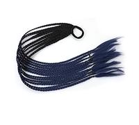 Ponytail Extension 12Pcs Hair Colorful Wigs Braid Ponytail Headband, Twist Braided Synthetic Hairpieces Extensions Accessories, Elastic Rubber Hair Bands Ponytail Hair Extension(0018)