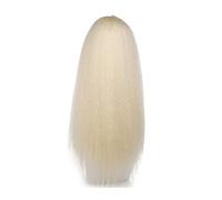 Ponytail Extension 16"-24" Synthetic Yaki Drawstring Ponytail Heat Resistant Long Kinky Straight Fluffy Ponytail Extensions Clip in Hairpieces for Black Women Hair Extensions Ponytail (Color : #613,