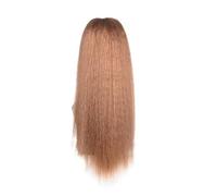 Ponytail Extension 16"-24" Synthetic Yaki Drawstring Ponytail Heat Resistant Long Kinky Straight Fluffy Ponytail Extensions Clip in Hairpieces for Black Women Ponytail Hair Extension(Color:#27,Size:18