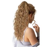 Ponytail Extension,18" Curly Pony Tail Clip in Claw Ponytails,Fluffy Natural Looking Synthetic Hairpiece for Women(30H27)