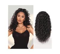 Ponytail Extension 18 Inch Long Afro Curly Pony Tail Synthetic Hair Piece Curly Drawstring Ponytail Extension for Black Women Hair Extensions(4)
