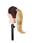 Ponytail Extension 18inch Heat Resistant Straight Magic Pasted Ponytail Hairpieces for Women Girl Synthetic Long Straight Ponytail Wrap Around Ponytail Hair Extension Hair Extensions Ponytail(F27-613)