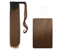 Ponytail Extension 22-32 Inch Synthetic Hair Extensions Pony Tail Fiber Heat-Resistant Curly Hair with Ponytail Fake Hair Chip-in Hair Ponytail Hair Extension(Color:12,Size:32inches)