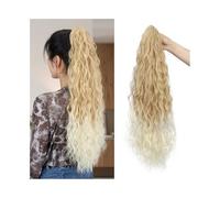 Ponytail Extension, 26" Long Fluffy Curly Claw Clip Ponytail Hairpiece Synthetic Clip in Hair Extension for Women Daily Use(27T613)