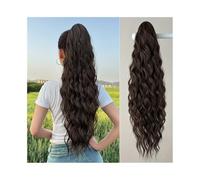 Ponytail Extension 26" Long Wavy Claw Clip Ponytail Extension Fluffy Natural Looking Synthetic Clip in Ponytail Hairpiece for Daily Use Hair Extensions Ponytail(26-2)