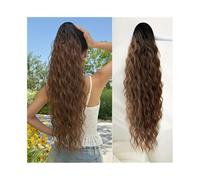 Ponytail Extension 26" Long Wavy Claw Clip Ponytail Extension Fluffy Natural Looking Synthetic Clip in Ponytail Hairpiece for Daily Use Ponytail(2-30)
