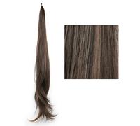 Ponytail Extension 32Inch Long Layered Ponytail Synthetic Hair Extension Blonde Pony Tail Flexible Hair Ponytails Hairpieces Hair Extensions Ponytail(Color:230)