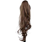 Ponytail Extension 32inch Synthetic Flexible Wrap Around PonyTail Length Ponytail Extensions Blonde Ponytail Hairpieces for Women Daily Use for Daily Use(M2-30)