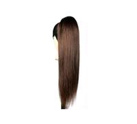 Ponytail Extension 4# straight Hair Drawstring Ponytail Real Human Clip In Extensition Hair Extensions Ponytail(22inches)