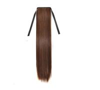 Ponytail Extension 45/60/75/85cm Long Straight Ponytails Synthetic Ribbon Drawstring Ponytail Extensions Clip in Straight Hair Extensions Natural Hair Pieces for Women Hair Extensions Ponytail (Color