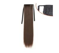 Ponytail Extension 45/60/75/85cm Long Straight Ponytails Synthetic Ribbon Drawstring Ponytail Extensions Clip in Straight Hair Extensions Natural Hair Pieces for Women Hair Extensions Ponytail (Color