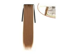 Ponytail Extension 45/60/75/85cm Long Straight Ponytails Synthetic Ribbon Drawstring Ponytail Extensions Clip in Straight Hair Extensions Natural Hair Pieces for Women Ponytail Hair Extension(Color:13