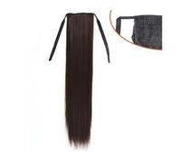 Ponytail Extension 45/60/75/85cm Long Straight Ponytails Synthetic Ribbon Drawstring Ponytail Extensions Clip in Straight Hair Extensions Natural Hair Pieces for Women Ponytail Hair Extension(Color:13