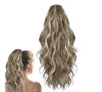 Ponytail Extension - 45cm/17.72 Inches Curly Clip In Ponytail Extension | Synthetic Fiber Long Curly Hairpiece | For Women Girls Costume Cosplay Party Daily Commuting Gathering