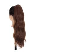 Ponytail Extension 50CM Small Clip Ponytail Extension for Women Fluffy Black Brown Ponytail Hairpieces Long Wavy Claw Clip On Ponytail Hair Extension Synthetic Hair Extensions Ponytail(002)