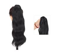 Ponytail Extension 50CM Small Clip Ponytail Extension for Women Fluffy Black Brown Ponytail Hairpieces Long Wavy Claw Clip On Ponytail Hair Extension Synthetic Hair Extensions Ponytail(005)