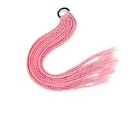 Ponytail Extension 60CM Colorful Twist Braided Ponytail Hairpieces, 12Pcs Hair Extensions Accessories for Girls Women Synthetic Elastic Bands Braid Ponytail Extensions Hair Extensions Ponytail(0012)