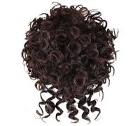 Ponytail Extension 8 Inch Curly Drawstring Pony Tail for Women Synthetic Hairpiece for Daily Use Easy Installation and Removal(#2-33)